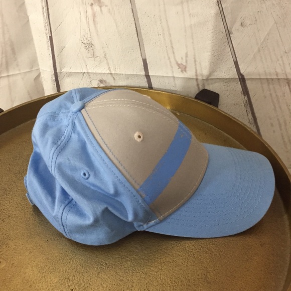 Gray Blue Mens Chicago Flag Baseball Cap Hat - Picture 2 of 4